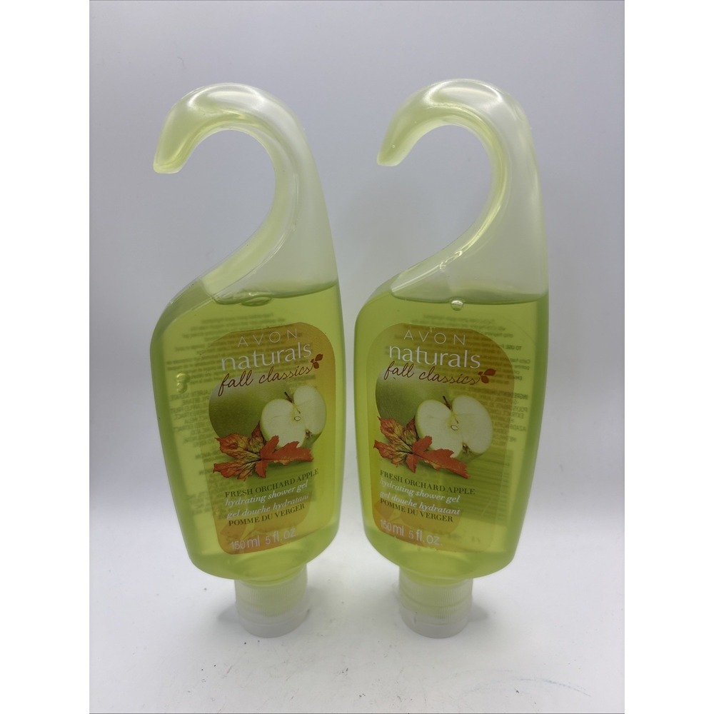 2 Avon Naturals Fall Classic Fresh Orchard Apple Shower Gel 5 oz NOS Sealed